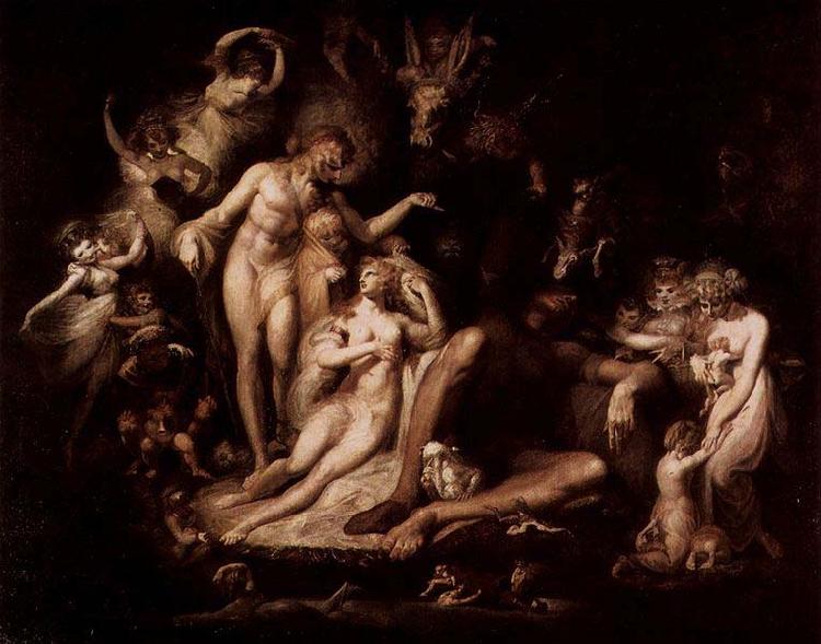 Johann Heinrich Fuseli The Awakening of the Fairy Queen Titania Germany oil painting art